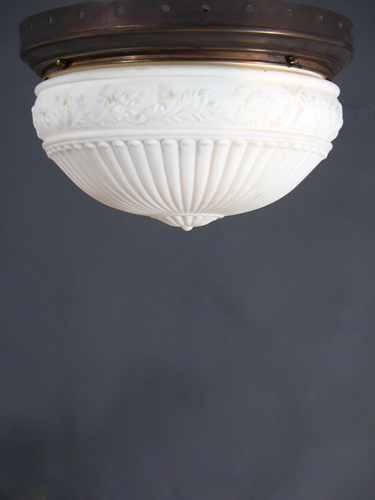 Opaline Glass Flush Fixture